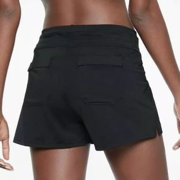 Athleta Women's Lahaina Swim Shorts in Black - Picture 2 of 9